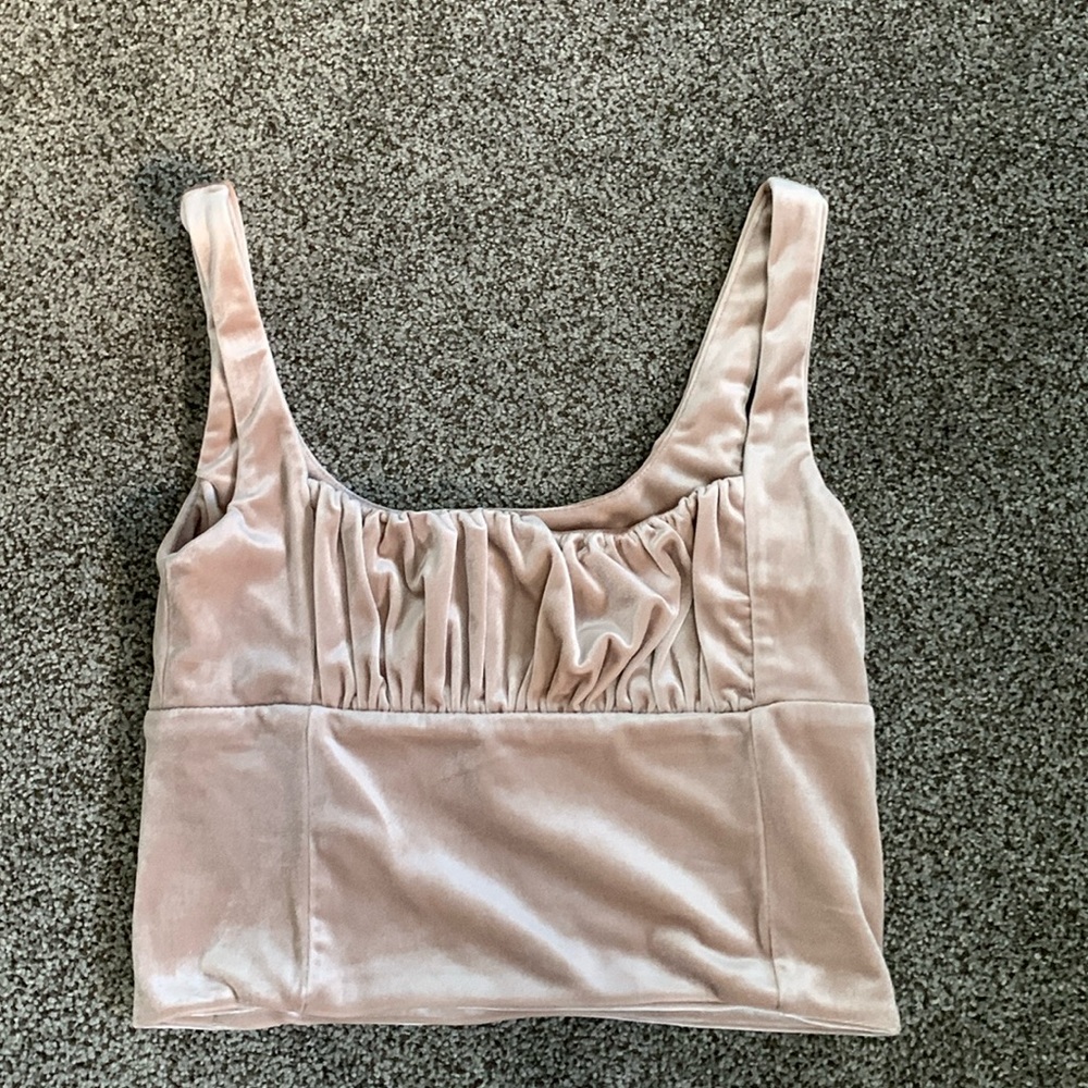 velvet crop top